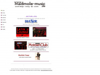 madmole-music.de Webseite Vorschau