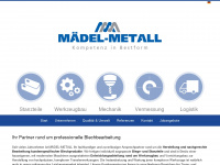 maedel-metall.de Webseite Vorschau