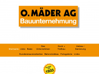 maeder-bau.ch Webseite Vorschau