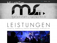 ms-lichtton.de Webseite Vorschau