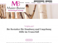 maier-busse-bestattungen.de Webseite Vorschau