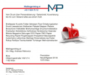 mailingprinting.at Webseite Vorschau