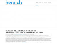 maler-henrich.de Webseite Vorschau