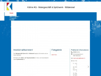 maler-kuehne.ch Webseite Vorschau