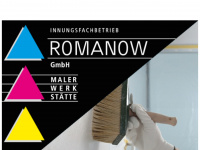 maler-romanow.de Webseite Vorschau