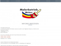 malerbetrieb-weber-hd.de Webseite Vorschau