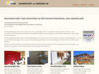 malerei-pfund.ch Webseite Vorschau
