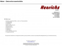malerwerkstaette-henrichs.de Webseite Vorschau