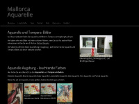 mallorca-aquarelle.de Webseite Vorschau