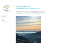 gleitschirmclub-wiesental.de Webseite Vorschau