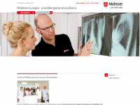 malteser-lunge-allergie.de Webseite Vorschau