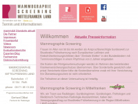 mammographie-in-bayern.de Webseite Vorschau