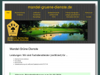 mandel-gruene-dienste.de Webseite Vorschau