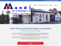 mandl-metallbau.de Webseite Vorschau