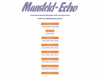 mansfeld-echo.de Webseite Vorschau