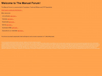 manual-forum.de Webseite Vorschau
