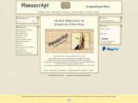manuscrapt.de Webseite Vorschau