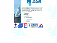 maran-yachtcharter.de Webseite Vorschau