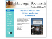 marburger-bootswerft.de Webseite Vorschau