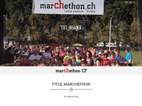 marchethon.ch Webseite Vorschau