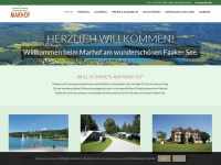 marhof.at Webseite Vorschau