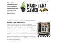 marihuanasamen.de Webseite Vorschau