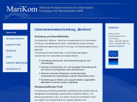 marikom-germany.de Webseite Vorschau