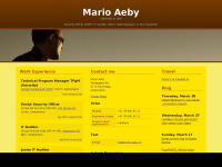 mario-aeby.ch Webseite Vorschau