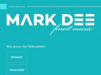mark-dee.de Webseite Vorschau