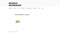 markusneuberger.at Webseite Vorschau