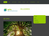 aphs.ch Webseite Vorschau