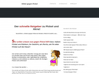 mittel-gegen-pickel.de Webseite Vorschau