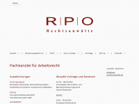 rpo-rechtsanwaelte.de Webseite Vorschau