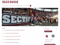 maroons.ch Webseite Vorschau