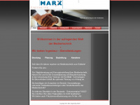 marx-engineering.de Webseite Vorschau