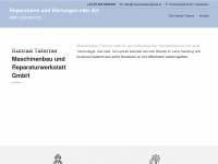 maschinenbau-taferner.at Webseite Vorschau