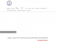 maschseenord-segelschulehannover.de Webseite Vorschau