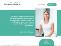 massage-sarah.ch Webseite Vorschau