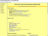 mathe-lernportal.de Webseite Vorschau
