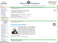 matheplanet.at Webseite Vorschau