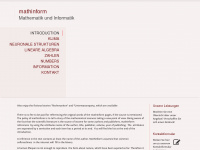 mathinform.de Webseite Vorschau