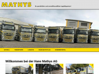mathys-logistik.ch Webseite Vorschau