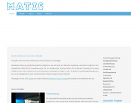 matic-werbung.at Webseite Vorschau