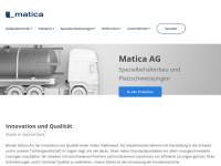 matica.ch Webseite Vorschau