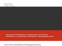 matthaeus-kindertageseinrichtung.de Webseite Vorschau
