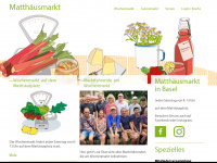matthaeusmarkt.ch Webseite Vorschau