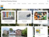 matthias-claudius-schule-bonn.de Webseite Vorschau