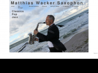 matthias-wacker-saxophon.de Webseite Vorschau