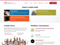 mediatenor.cz Webseite Vorschau