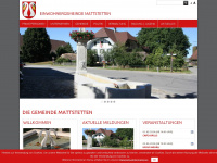 mattstetten.ch Webseite Vorschau